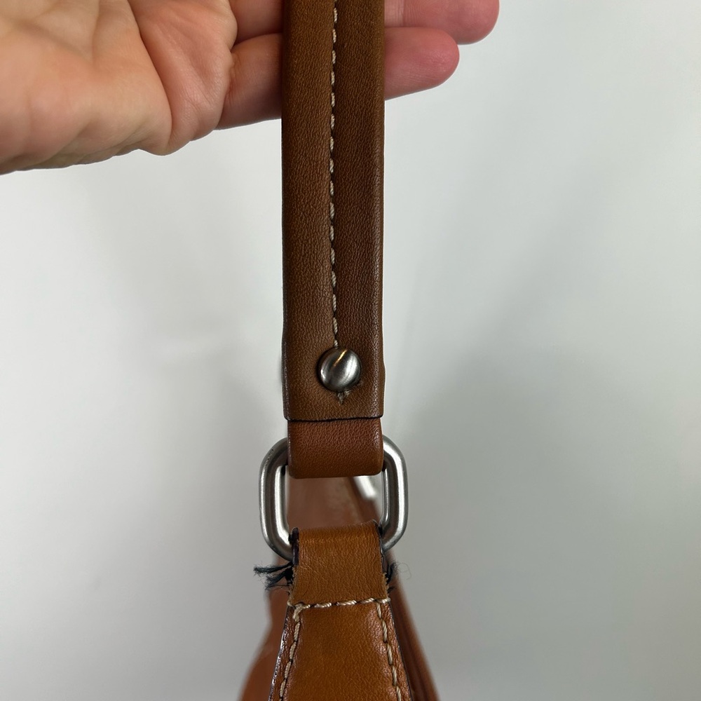 Giani Bernini Brown Leather Shoulder Bag - Picture 7 of 13